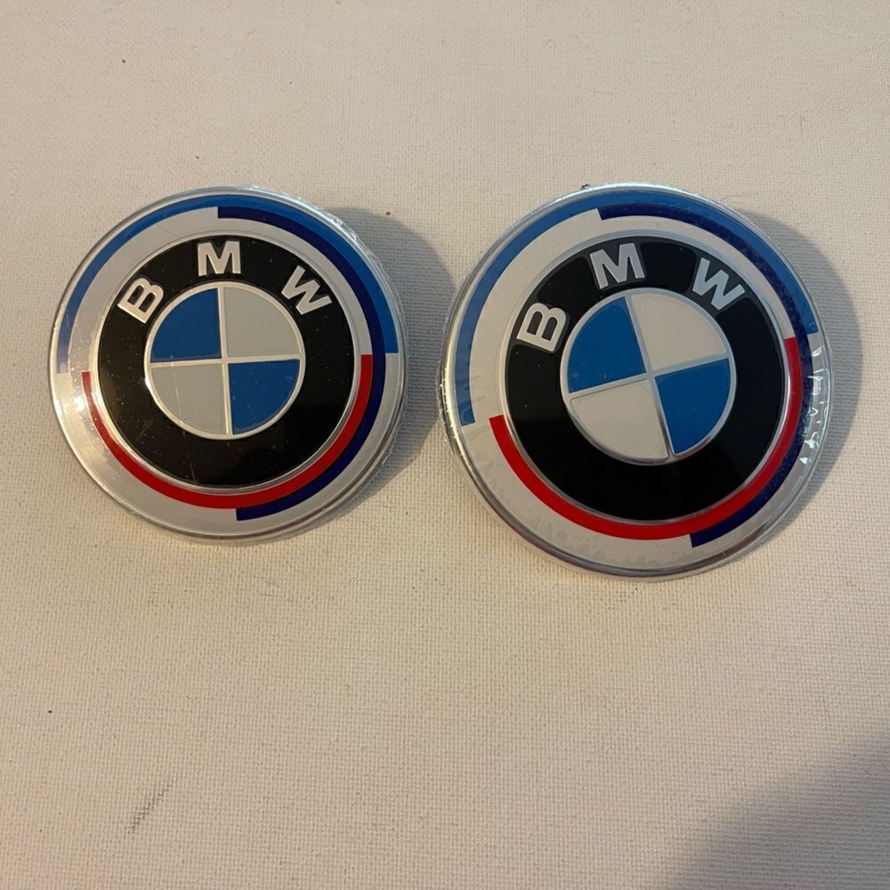 BMW 50th Anniversary Edition Emblem for Hood and Trunk set of 2 NWT